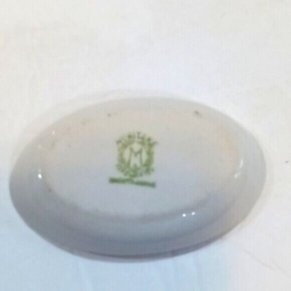 Antique Noritake Porcelain Sushi Serving Dish & Six Matching Sauce Dips/Cellars - Picture 3 of 9